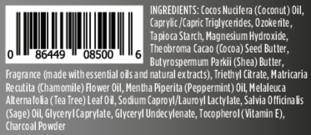 Crystal Magnesium Enriched Charcoal & Tea Tree Deodorant 2.5oz
