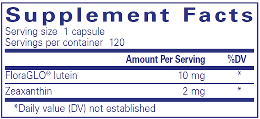 Pure Encapsulations Lutein/Zeaxanthin 120 capsules