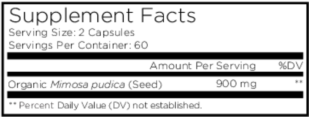 Amen Organic Mimosa Pudica Seed 120 capsules