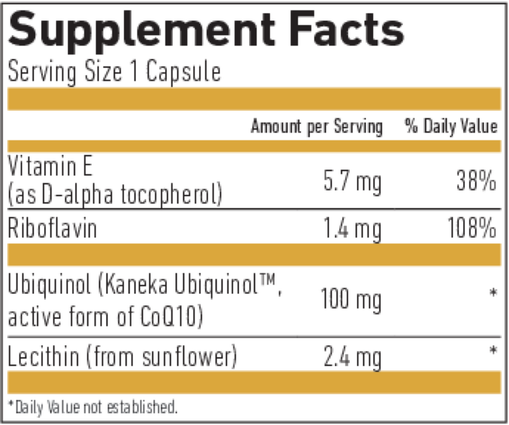Biogena Ubiquinol CoQ10 Vegan GOLD 60 capsules