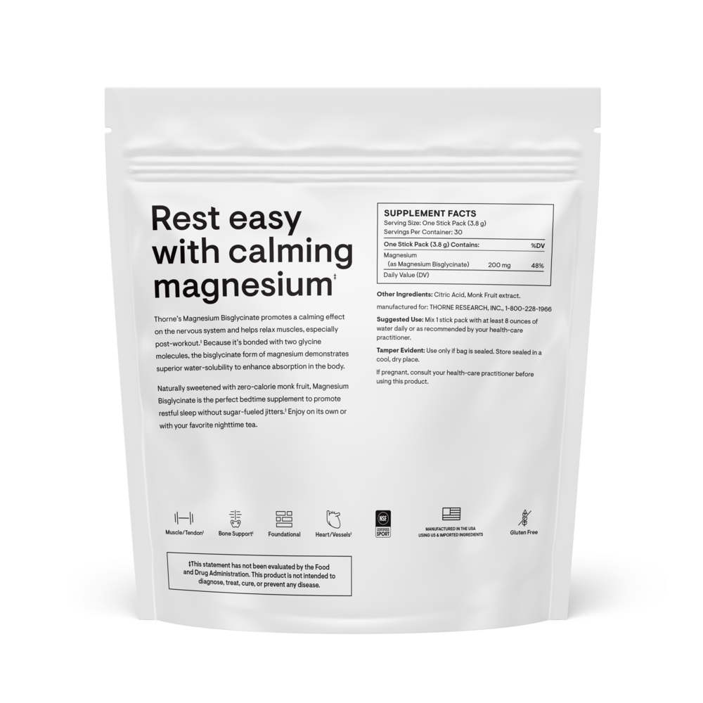 Thorne Magnesium Bisglycinate 30 packets