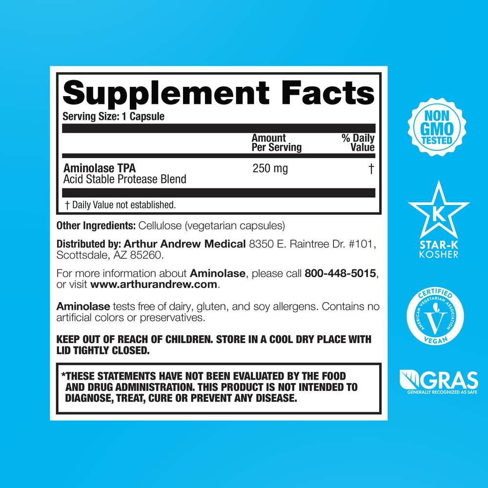 Arthur Andrew Medical Aminolase - Total Protein Assimilation 90 capsules