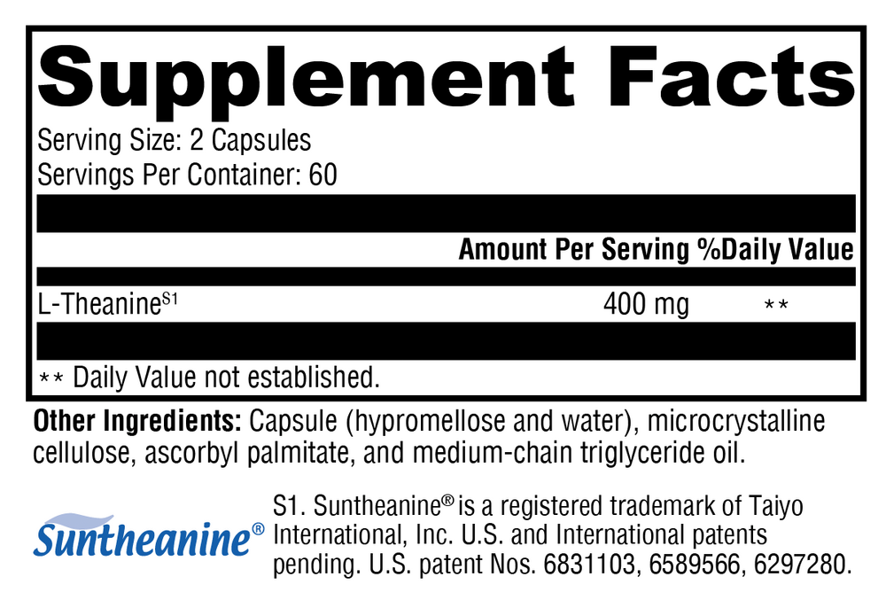 XYMOGEN L-Theanine 120 capsules