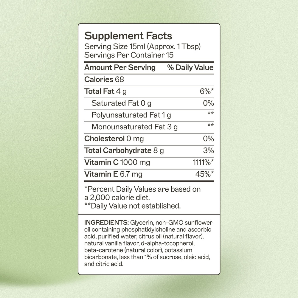 Amy Myers MD Liposomal Vitamin C, 1000mg, Citrus Flavored 8oz