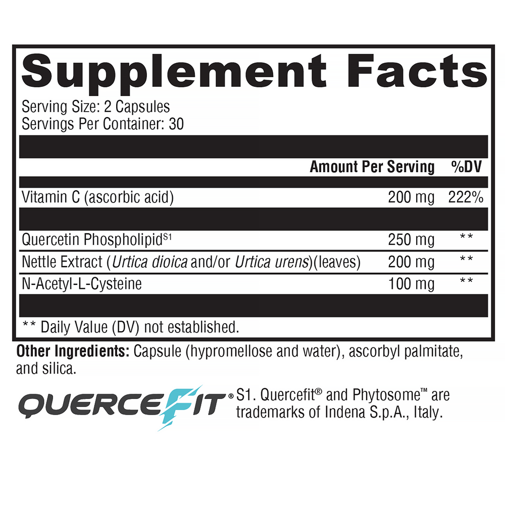 XYMOGEN Quercetin 20x Plus 60 capsules
