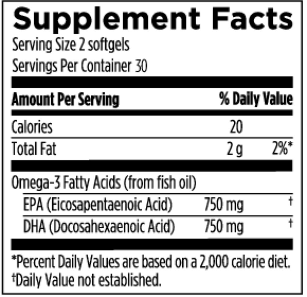 Designs For Sport Omega 3 Hi-Po 60 Softgels