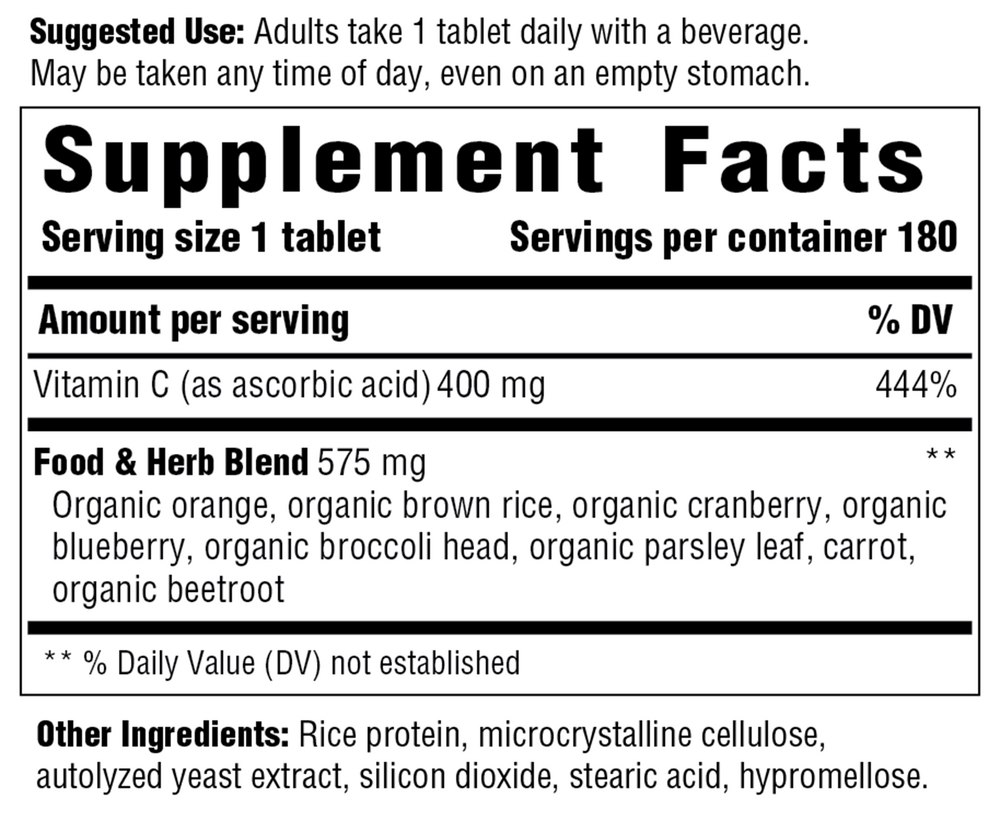 Innate Response Vitamin C-400 180 tablets