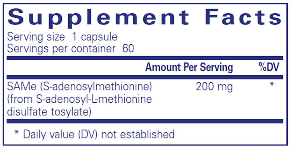 Pure Encapsulations SAM-e 60 capsules