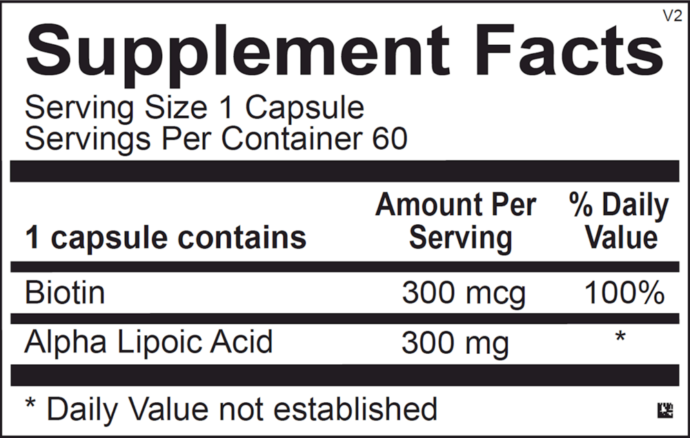 Ortho Molecular Product Lipoic Acid 300 MG 60 capsules