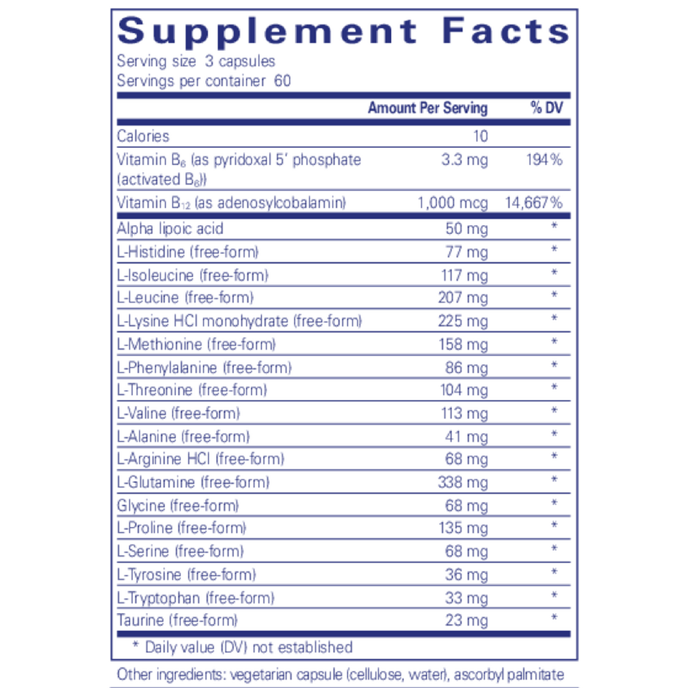 Pure Encapsulations Amino-NR 180 capsules