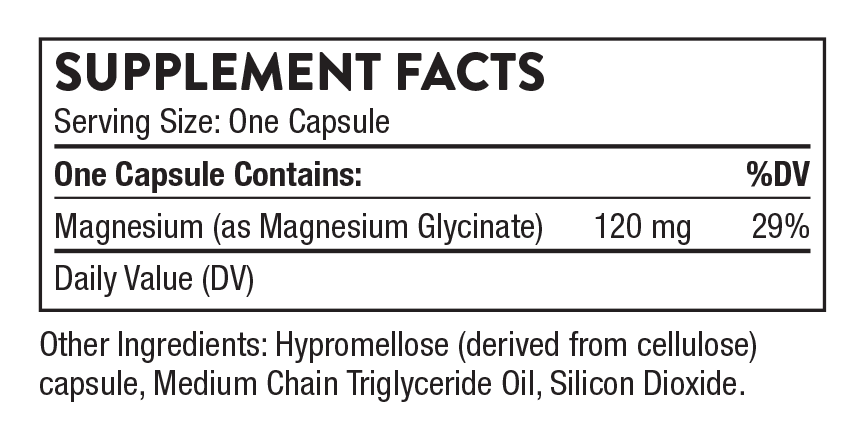 Thorne Magnesium Glycinate 180 capsules