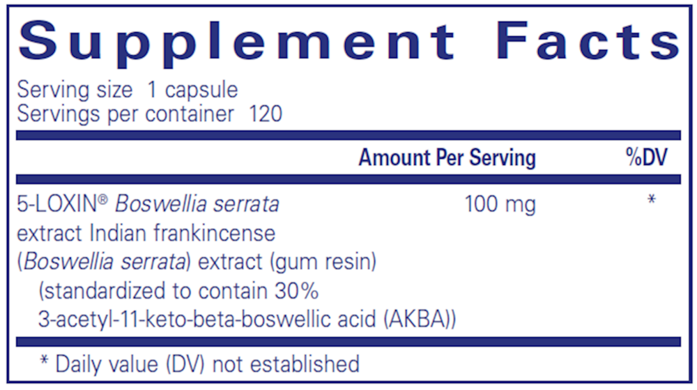 Pure Encapsulations Boswellia AKBA 120 capsules
