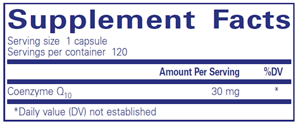 Pure Encapsulations CoQ10 30mg 120 capsules