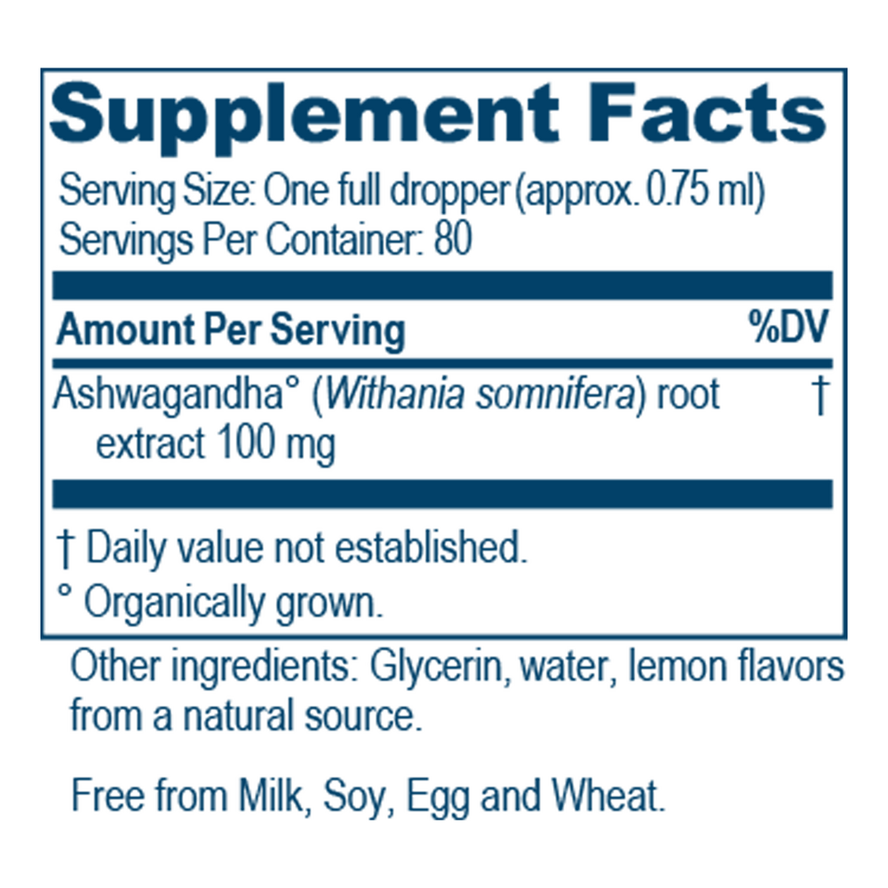 Ayush Herbs Adult Ashwagandha Drops 60 Milliliters