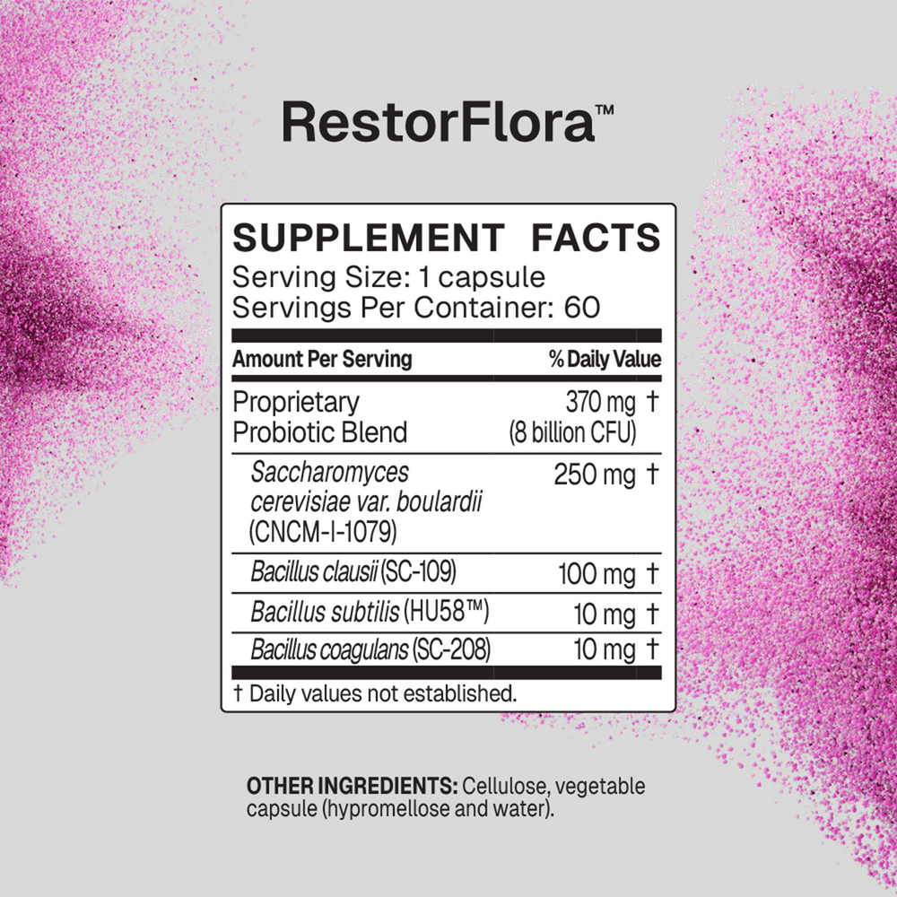Microbiome Labs RestorFlora 60 capsules