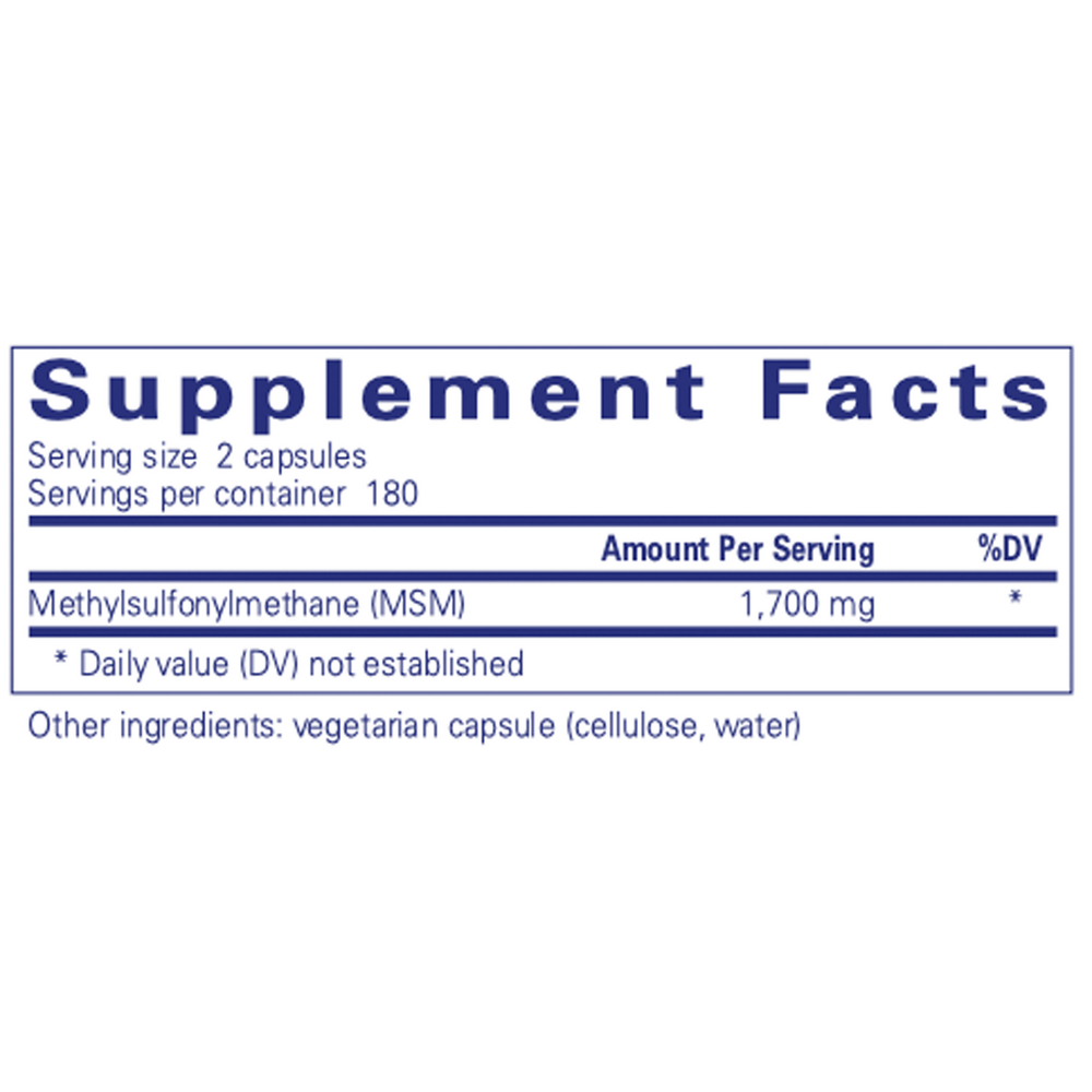 Pure Encapsulations MSM Capsules 360 capsules