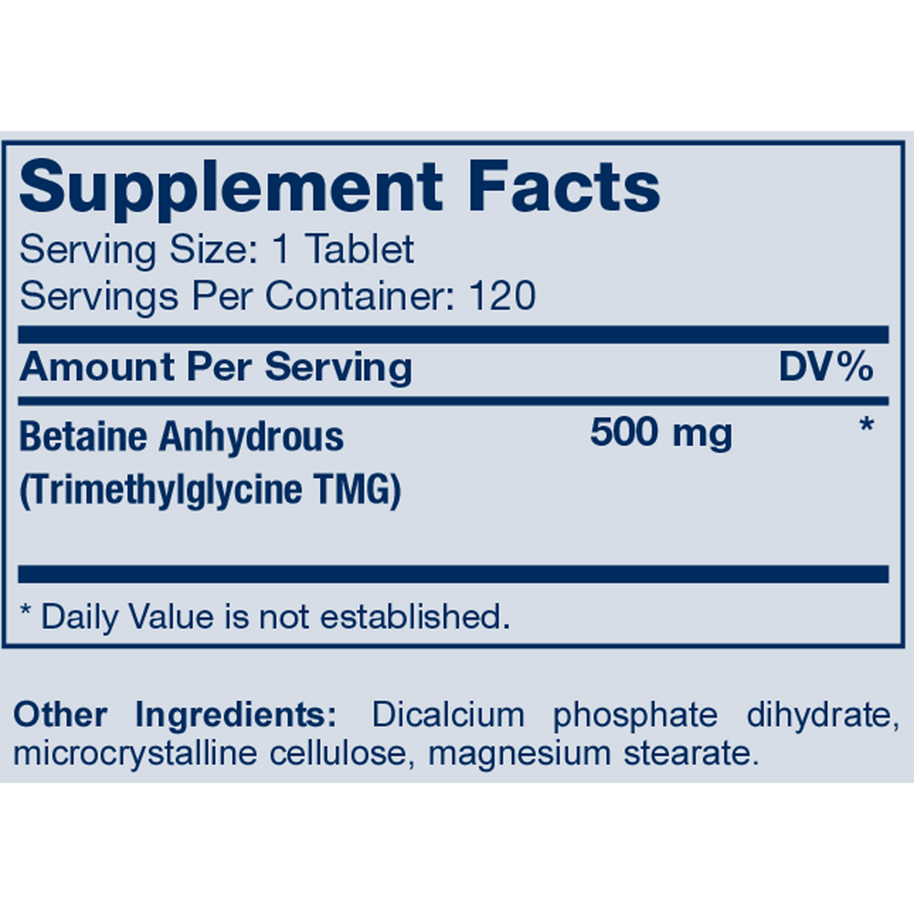 Bio-Nutritional Formulas TMG 500mg 120 tablets