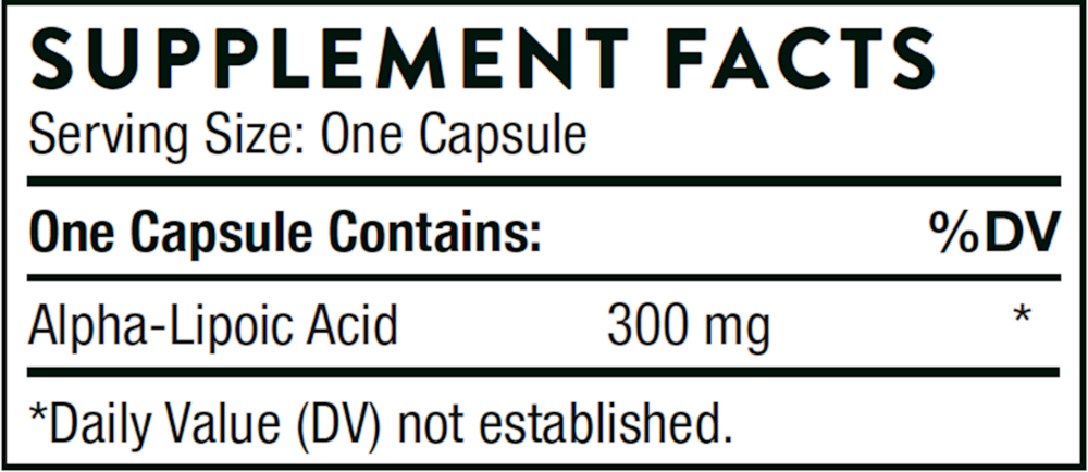 Thorne Alpha-Lipoic Acid 60 capsules