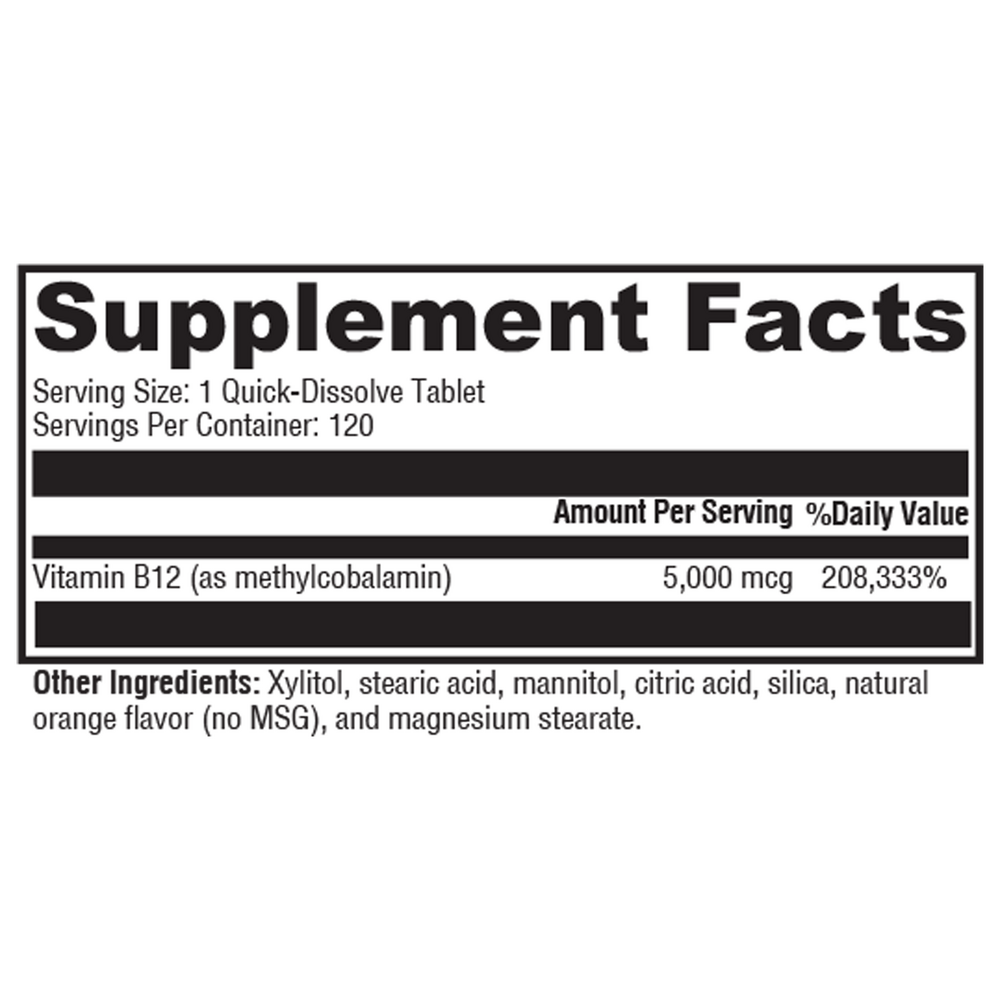 XYMOGEN Methylcobalamin 120 tablets