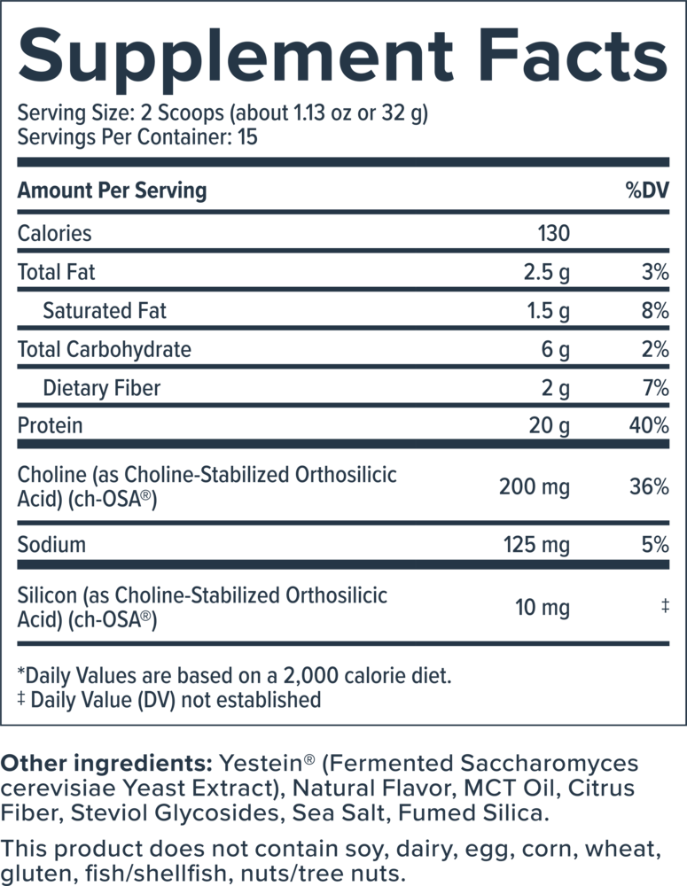 Biosil® Daily Beauty Protein, Chocolate 480 Grams