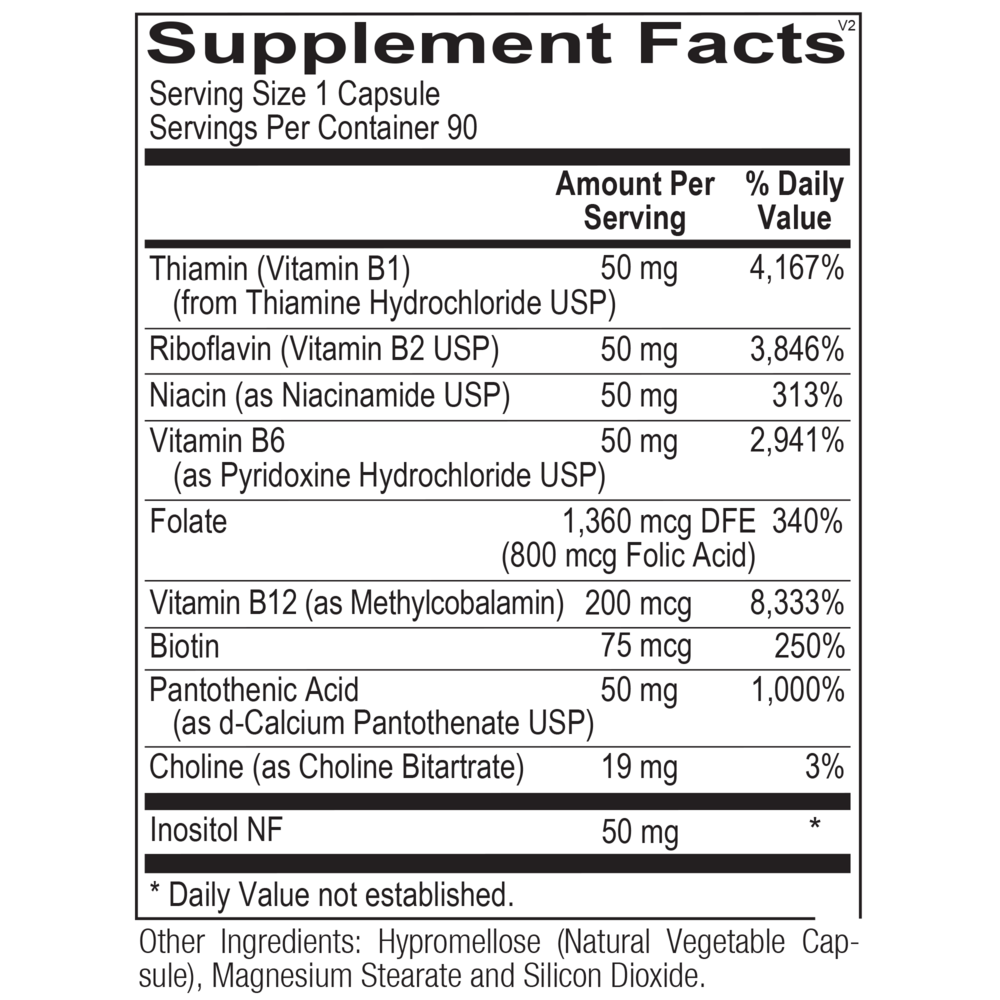 Ortho Molecular Products Ortho B Complex — 90 Capsules