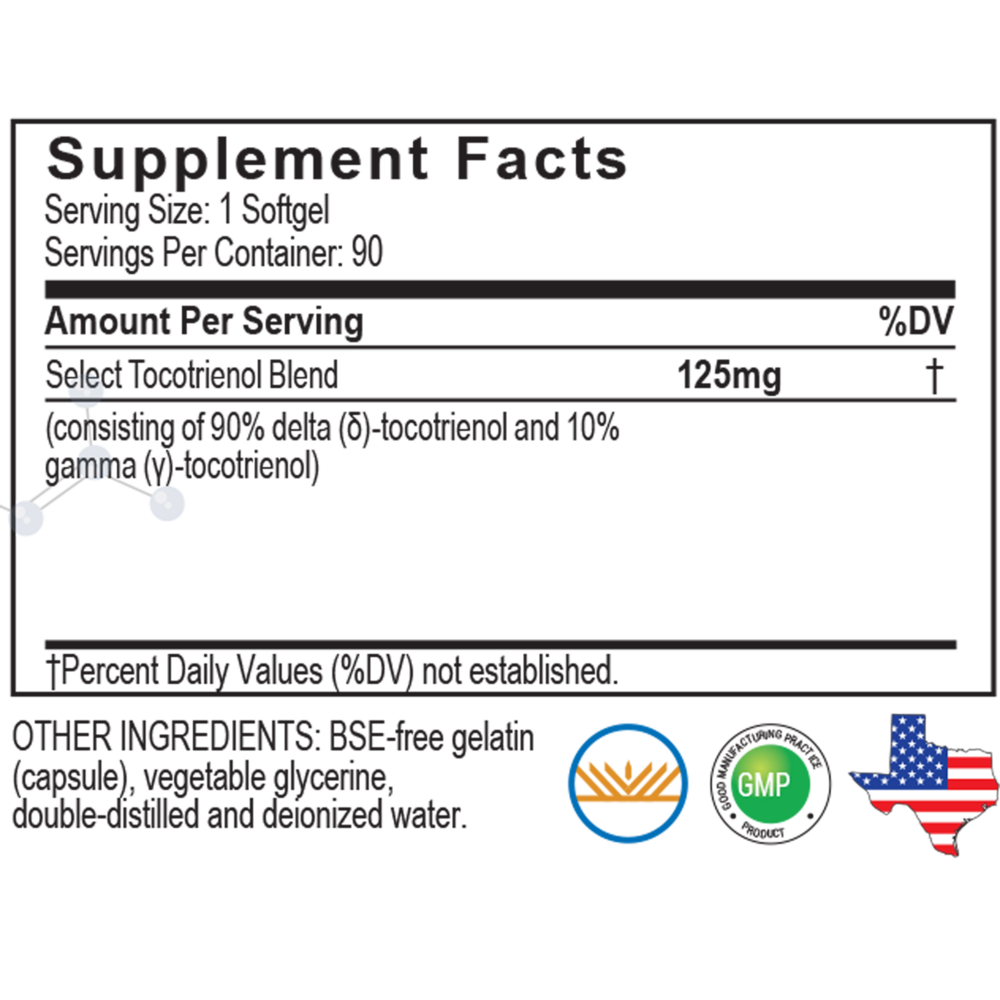 A.C. Grace Unique E High Delta Select Tocotrienol Concentrate 90 Softgels