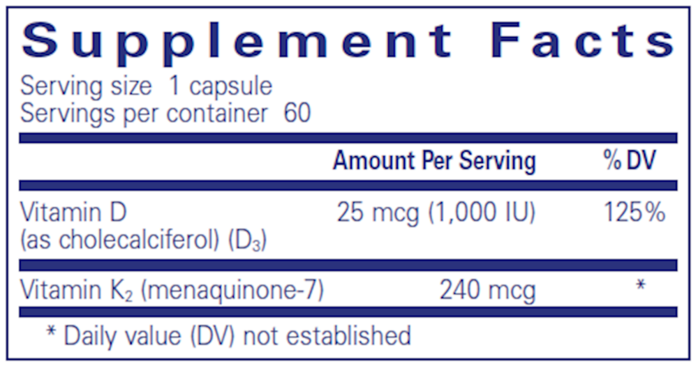 Pure Encapsulations PureHeart K2D 60 capsules