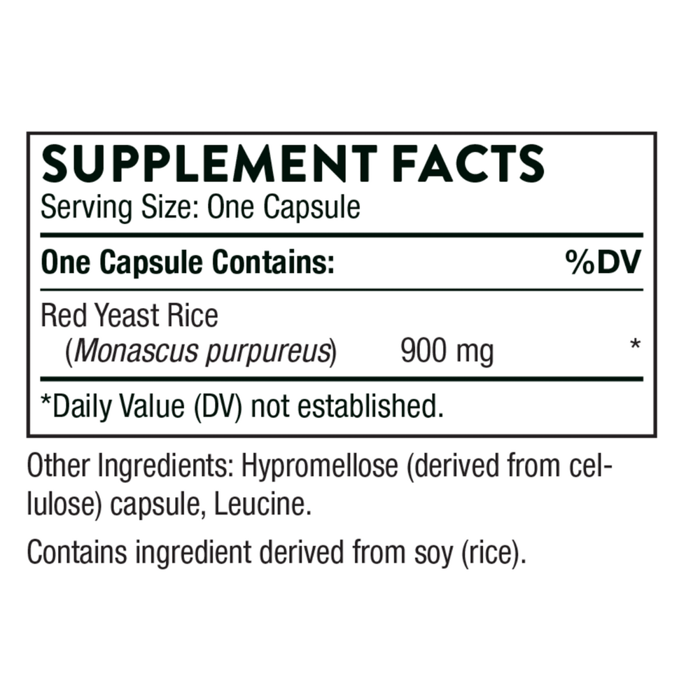 Thorne Red Yeast Rice (formerly Choleast-900) 120 capsules