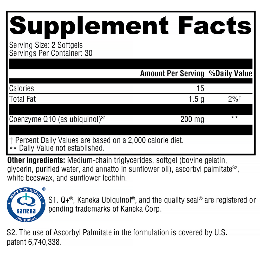 XYMOGEN CoQmax Ubiquinol (Coenzyme Q10) 60 softgels