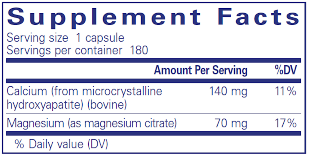 Pure Encapsulations Calcium (MCHA) With Mag 180 capsules