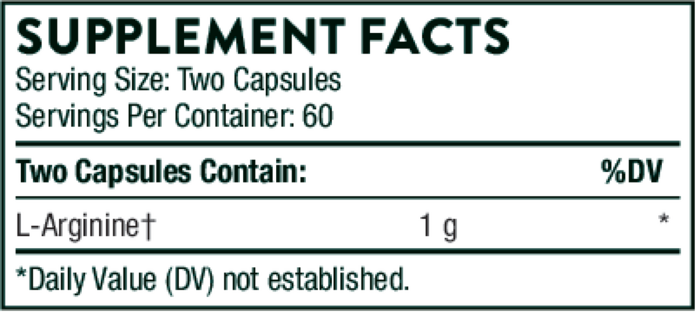 Thorne L-Arginine - Sustained Release (formerly Perfusia-SR) 120 capsules