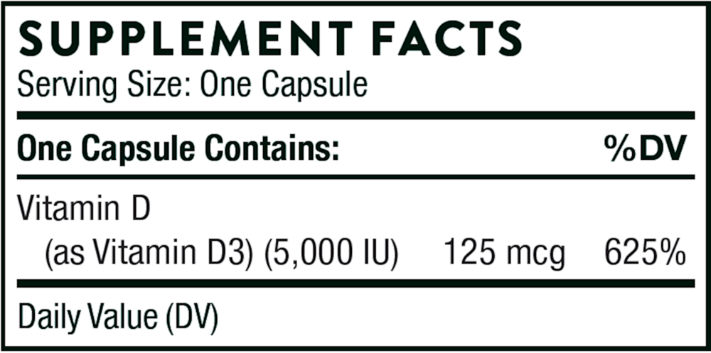 Thorne D-5000 NSF 60 capsules
