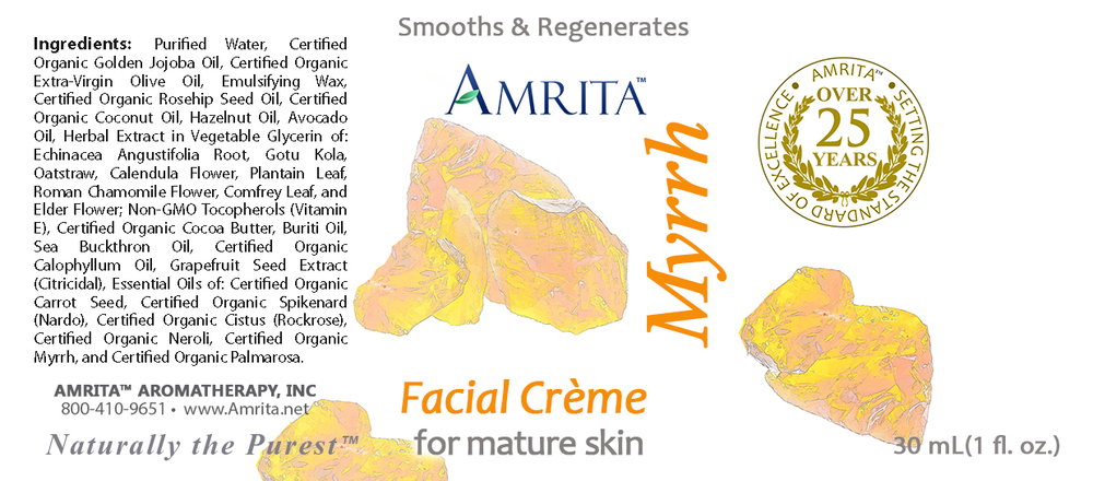 Amrita Aromatherapy Myrrh Facial Creme for Mature Skin 1oz