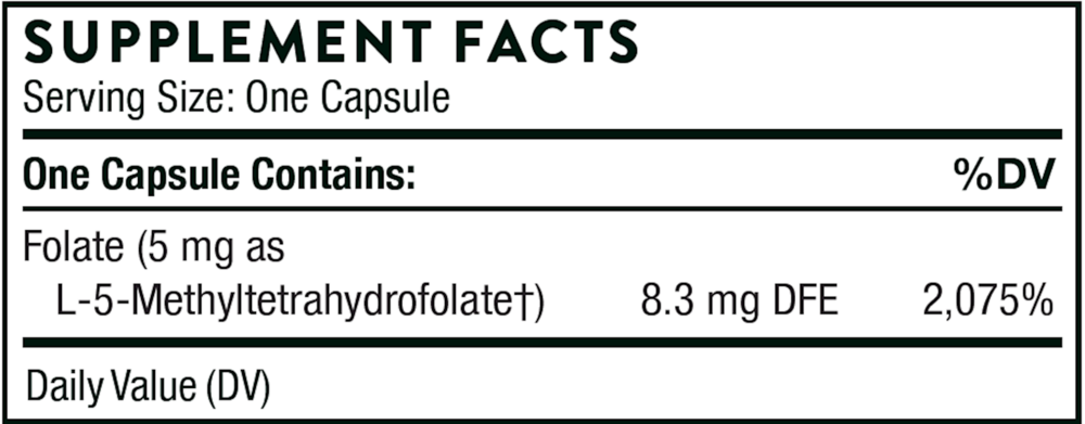 Thorne 5-MTHF 5mg 60 capsules