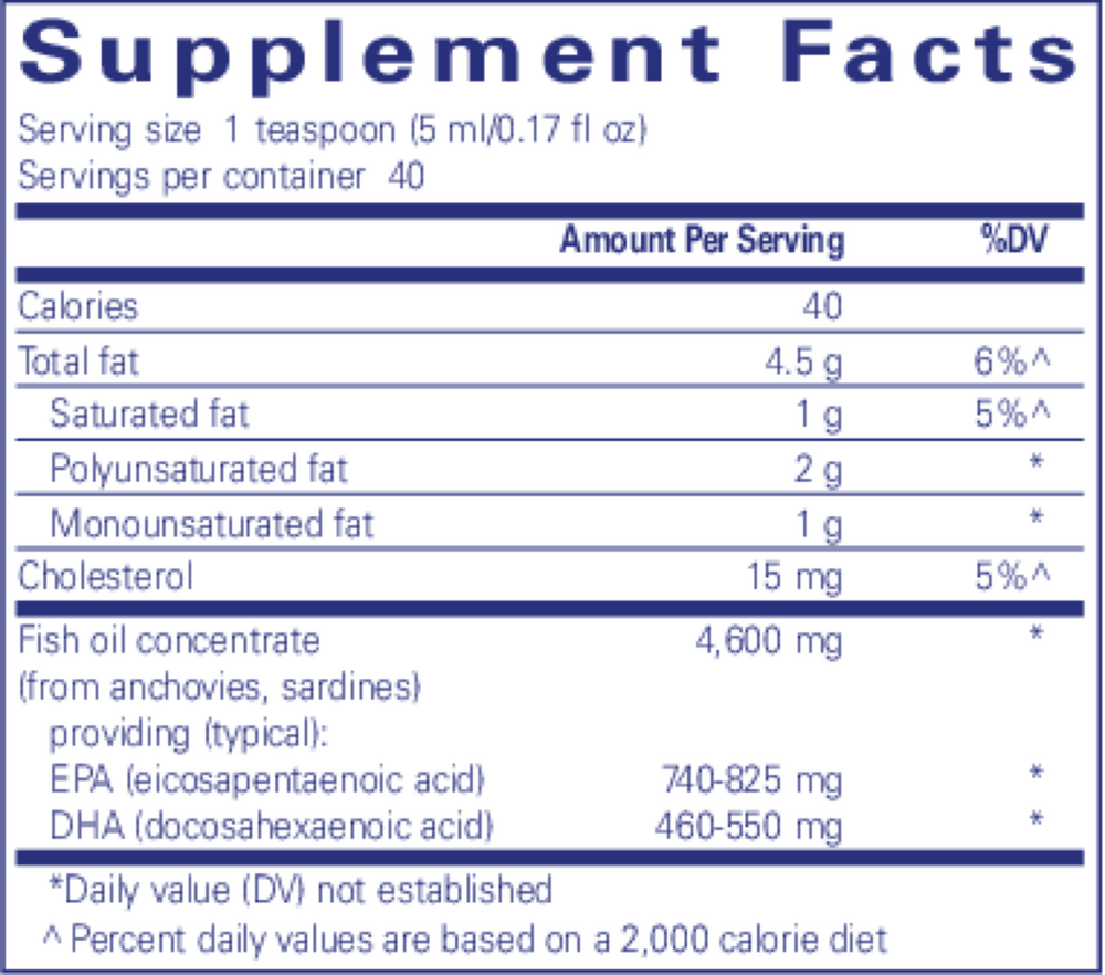 Pure Encapsulations EPA/DHA Liquid 200ml