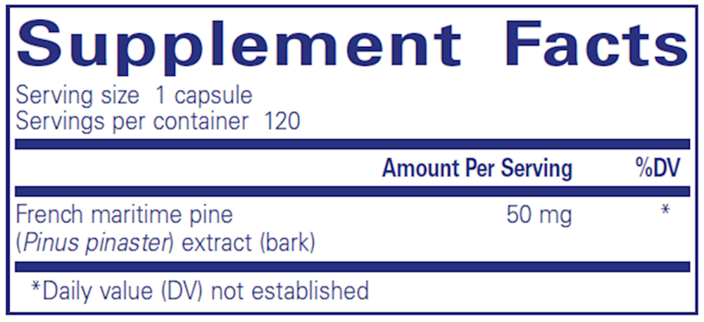 Pure Encapsulations Pycnogenol 50mg 120 capsules