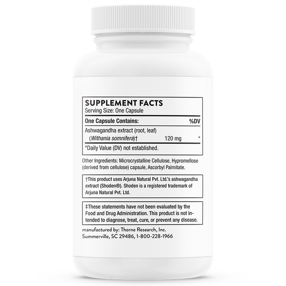 Thorne Ashwagandha 30 capsules