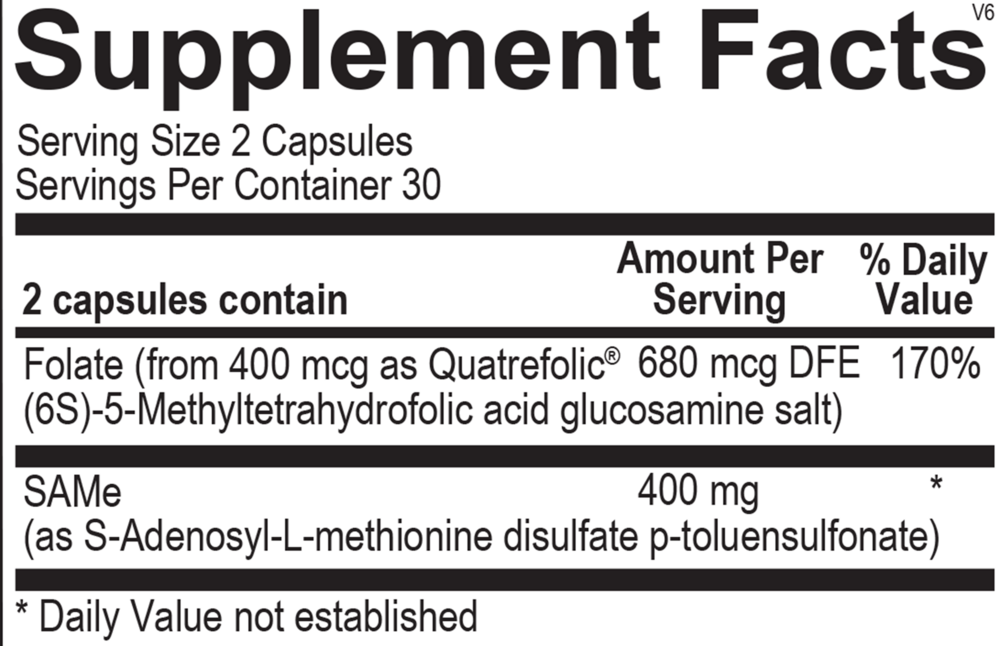 Ortho Molecular Products SAMe 60 capsules