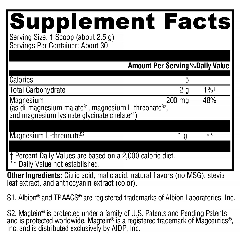 XYMOGE OptiMag Neuro (Magnesium) Mixed Berry 75 grams