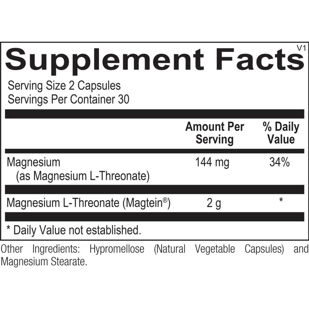 Ortho Molecular Product Mag Threonate 60 capsules
