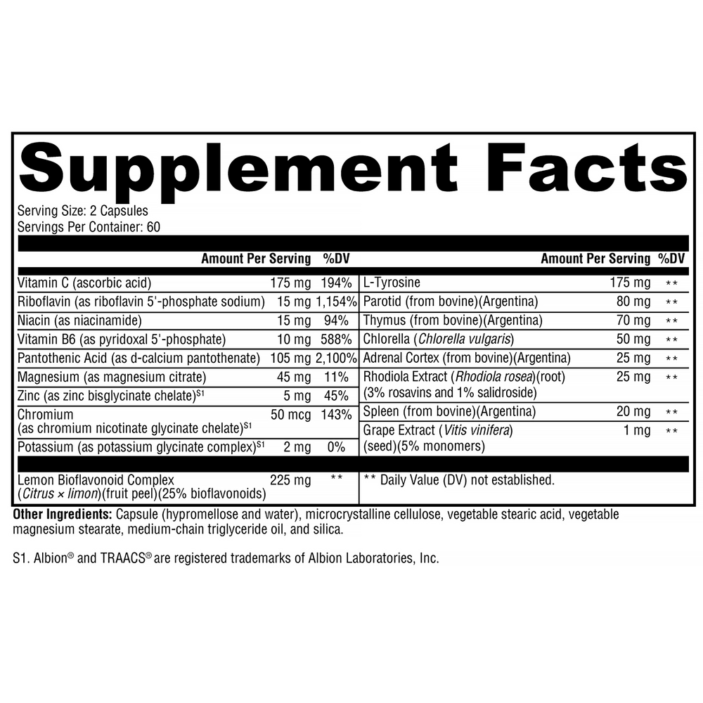 XYMOGEN Adrenal Manager 120 capsules