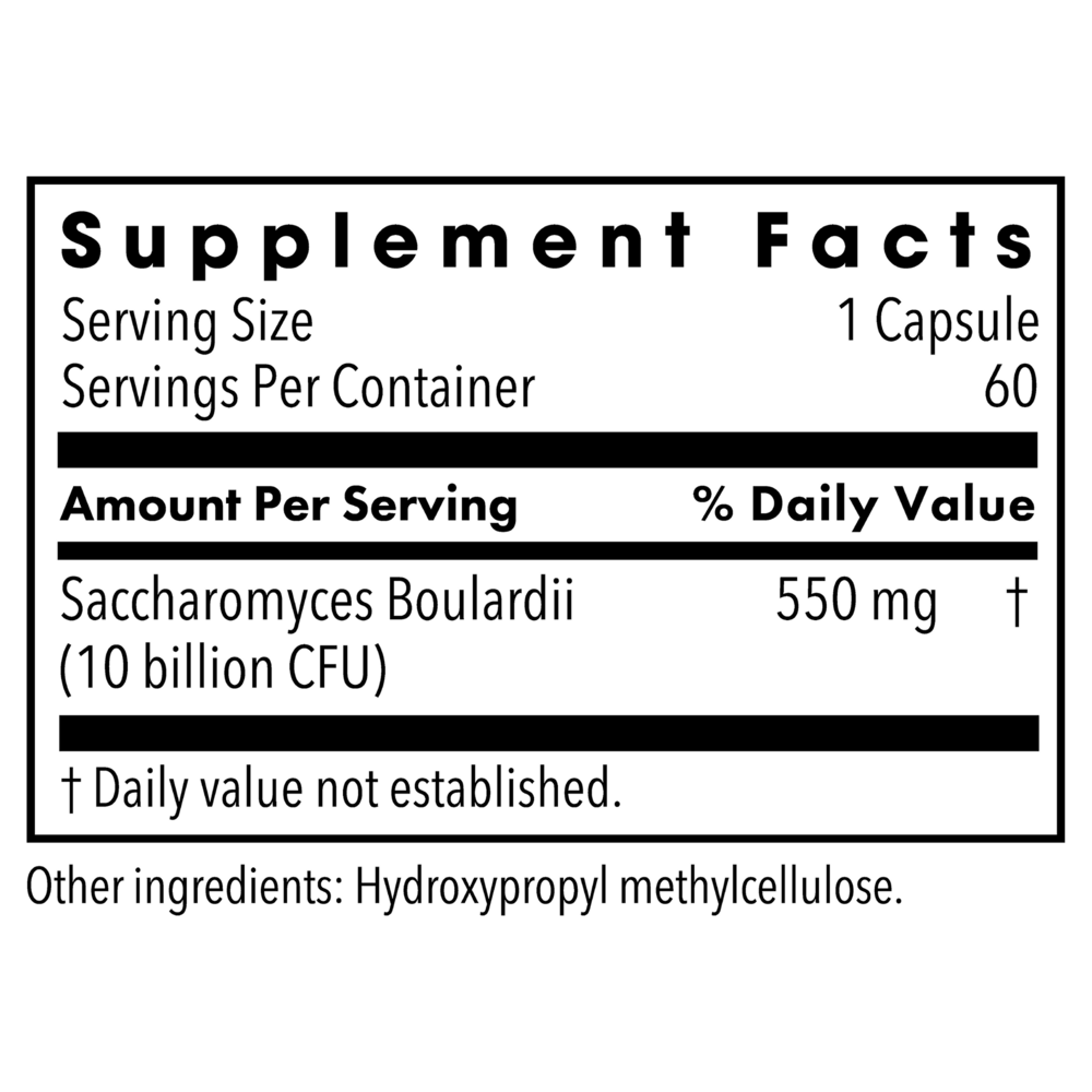 Metabolic Maintenance Saccharomyces Boulardii 10 Billion 60 capsules
