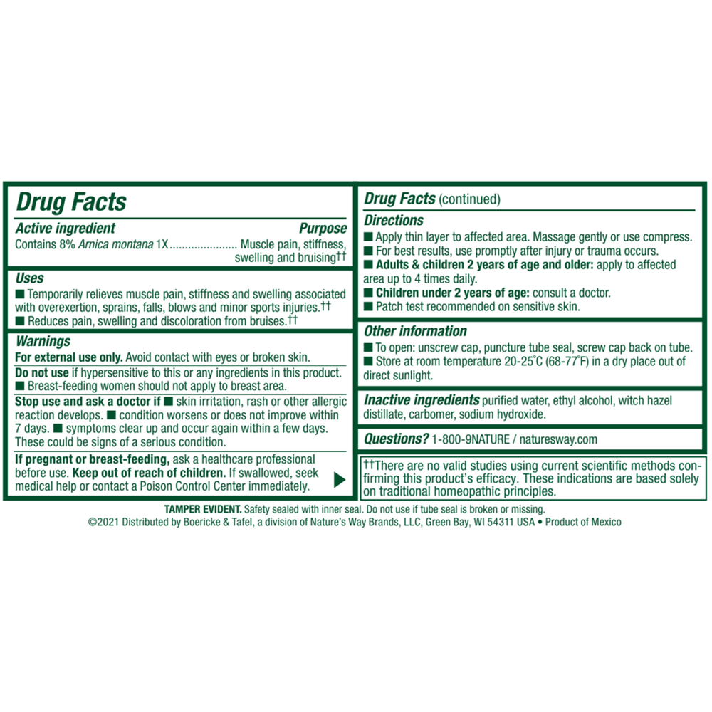 Boericke & Tafel Arniflora Gel 2.75oz