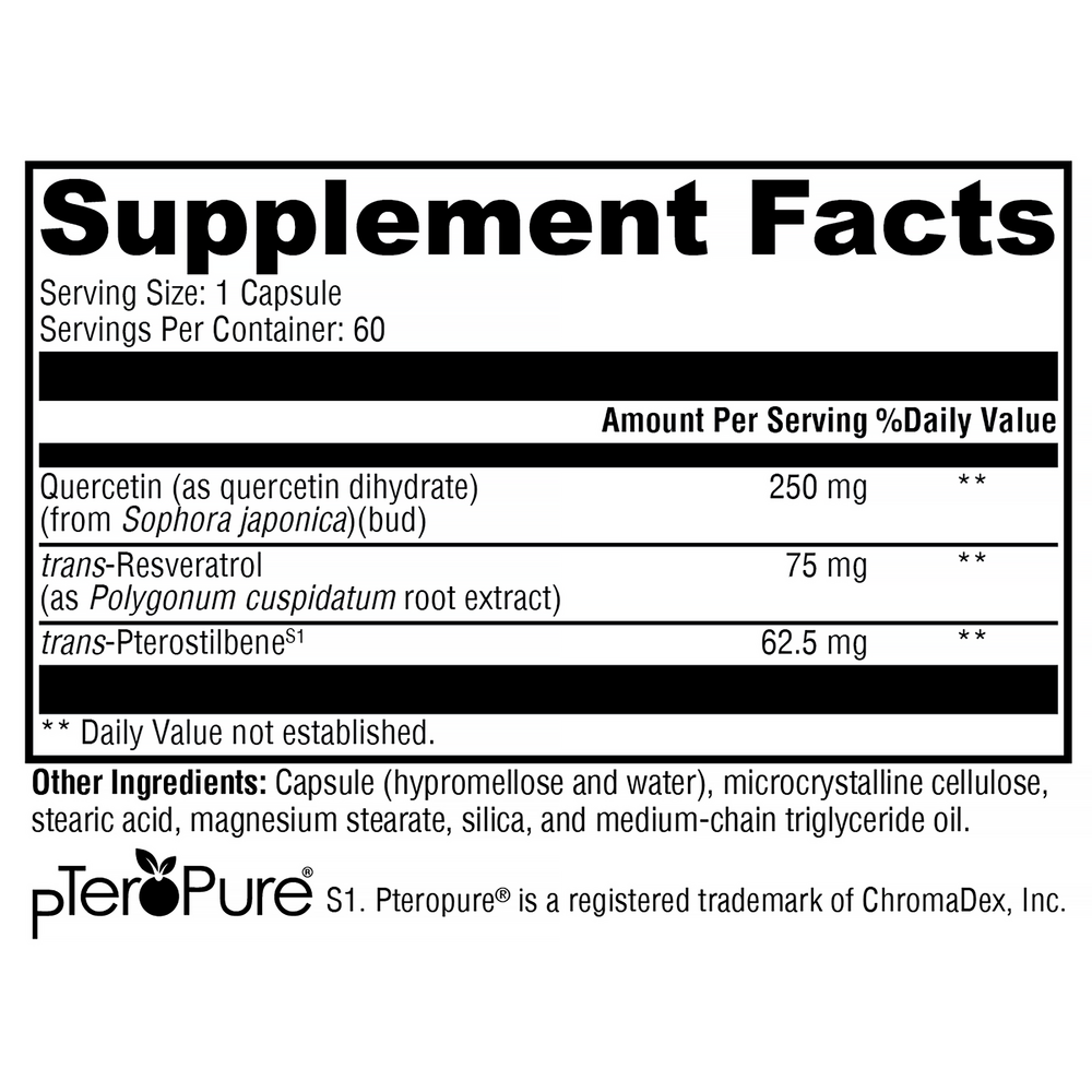 XYMOGEN Resveratin Plus (Resveratrol) 60 capsules