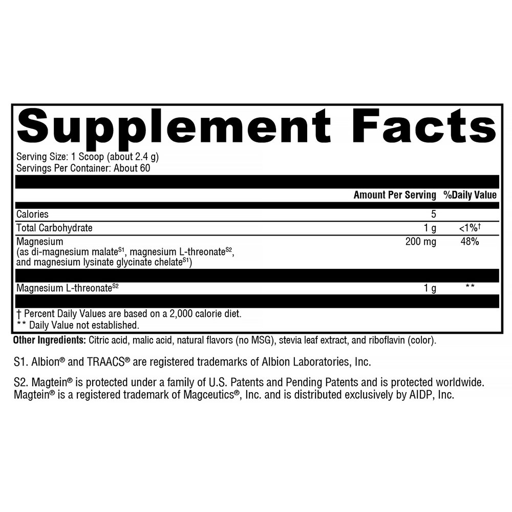 XYMOGEN OptiMag Neuro (Magnesium) Lemon-Lime 144 Grams