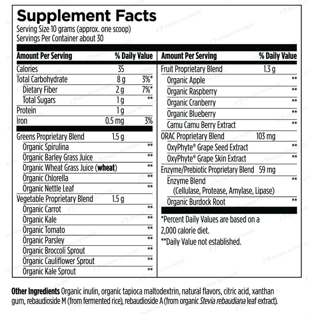 Designs For Sport Pro Greens + Reds (California Only) 309g