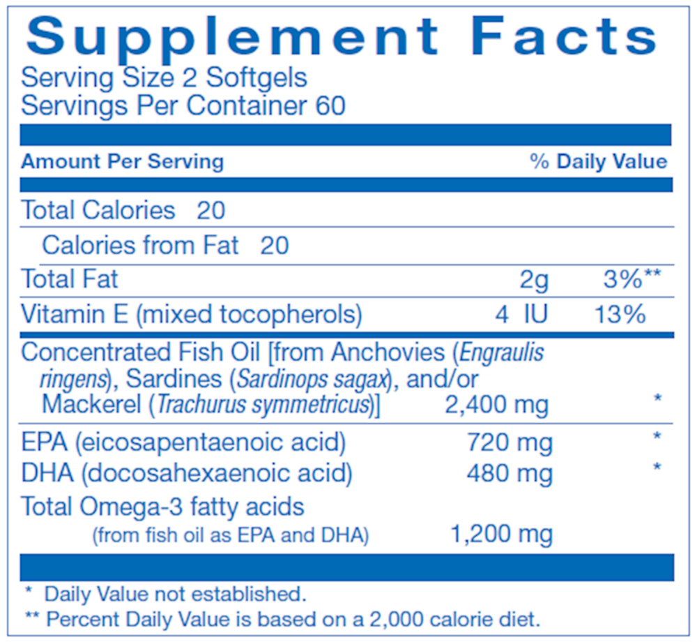 Anabolic Laboratories Clinical Omega-3 EPA/DHA 120 Softgels