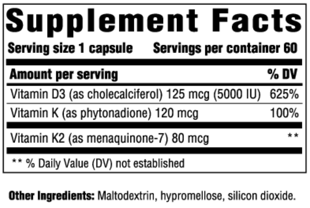 Innate Response Vitamin D 5000IU 60 capsules