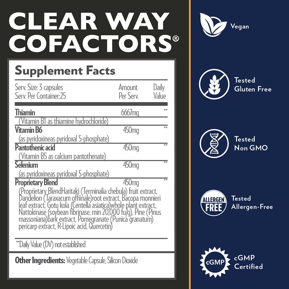 Quicksilver Scientific Clear Way Cofactors® 75 capsules