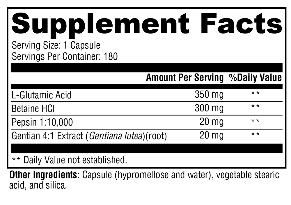 XYMOGEN GastriAcid 180 capsules